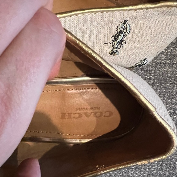 Coach loafers with gold accented lobsters - Picture 4 of 6